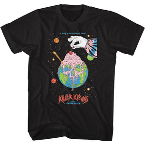Killer Klowns From Outer Space Cherry on Top Ice Cream Black T-shirt - Yoga Clothing for You