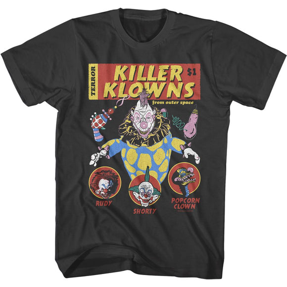 Killer Klowns From Outer Space Comic Book Smoke T-shirt - Yoga Clothing for You
