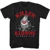 Killer Klowns From Outer Space Klownzilla Up Close Black Tall T-shirt - Yoga Clothing for You