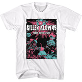 Killer Klowns From Outer Space Comic Book Cover White T-shirt - Yoga Clothing for You