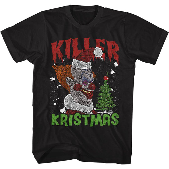 Killer Klowns From Outer Space Kristmas Black Tall T-shirt - Yoga Clothing for You