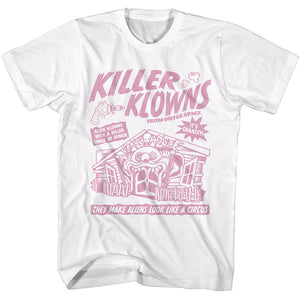Killer Klowns From Outer Space Circus Flyer White Tall T-shirt - Yoga Clothing for You