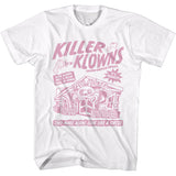 Killer Klowns From Outer Space Circus Flyer White Tall T-shirt - Yoga Clothing for You