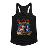 Killer Klowns From Outer Space Ladies Racerback Tanktop Pretty Big Shoes to Fill Tank - Yoga Clothing for You