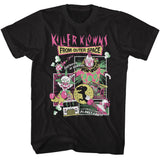 Killer Klowns From Outer Space Comic Box Collage Black Tall T-shirt - Yoga Clothing for You