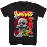 Killer Klowns From Outer Space Japanese Collage Black T-shirt