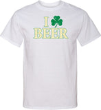 St Patricks Day T-shirt I Love Beer Tall Tee - Yoga Clothing for You