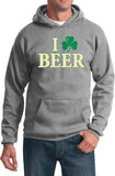St Patricks Day Hoodie I Love Beer - Yoga Clothing for You