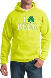 St Patricks Day Hoodie I Love Beer - Yoga Clothing for You