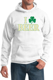 St Patricks Day Hoodie I Love Beer - Yoga Clothing for You