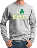St Patricks Day Sweatshirt I Love Beer - Yoga Clothing for You