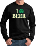 St Patricks Day Sweatshirt I Love Beer - Yoga Clothing for You