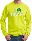 St Patricks Day Sweatshirt I Love Beer - Yoga Clothing for You