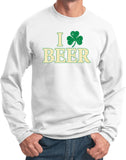St Patricks Day Sweatshirt I Love Beer - Yoga Clothing for You