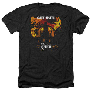 Amityville Horror Heather T-Shirt Get Out Black Tee - Yoga Clothing for You