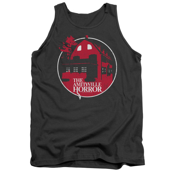 Amityville Horror Tanktop Red House Charcoal Tank - Yoga Clothing for You
