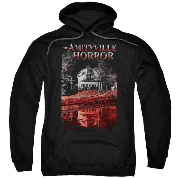 Amityville Horror Hoodie House Reflection Black Hoody - Yoga Clothing for You