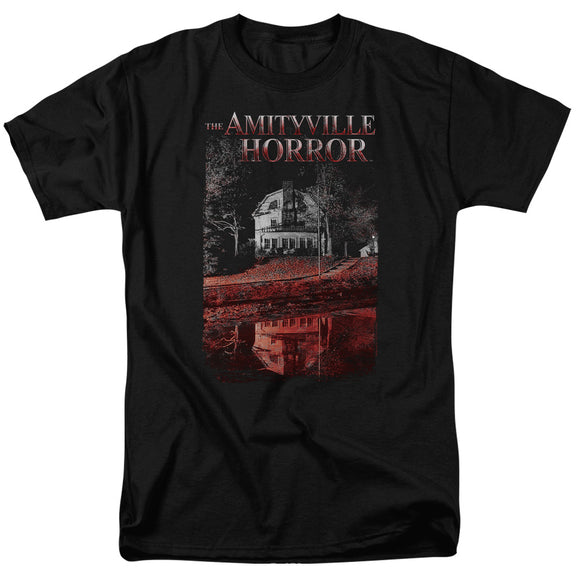 Amityville Horror T-Shirt House Reflection Black Tee - Yoga Clothing for You
