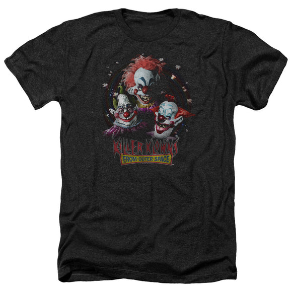 Killer Klowns From Outer Space Heather T-Shirt Popcorn Black Tee - Yoga Clothing for You