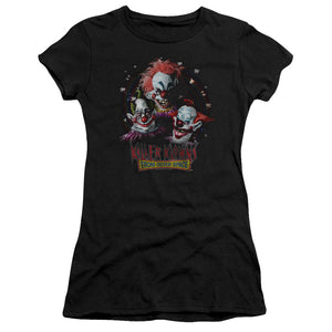 Killer Klowns From Outer Space Juniors T-Shirt Popcorn Black Tee - Yoga Clothing for You