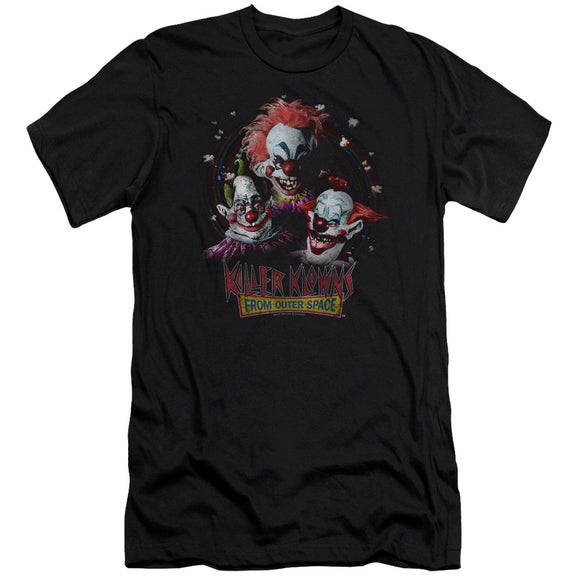 Killer Klowns From Outer Space Premium Canvas T-Shirt Popcorn Black Tee - Yoga Clothing for You