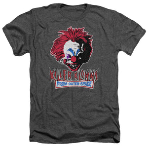 Killer Klowns From Outer Space Heather T-Shirt Evil Clown Charcoal Tee - Yoga Clothing for You