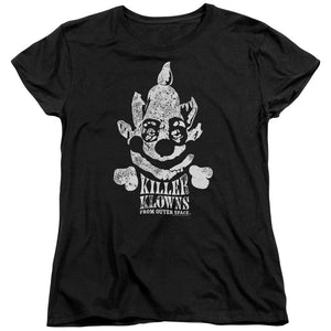 Killer Klowns From Outer Space Womens T-Shirt Kreepy Black Tee - Yoga Clothing for You
