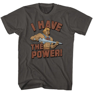 Masters of the Universe He-Man I Have The Power Quote Smoke T-shirt