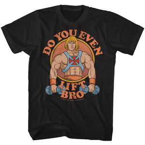 Masters of the Universe He-Man Do You Even Lift Black Tall T-shirt