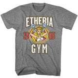 Masters of the Universe 1985 Etheria Gym Grey T-shirt