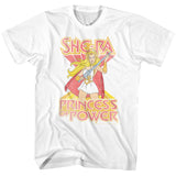 Masters of the Universe She-Ra Posing with Sword White Tall T-shirt