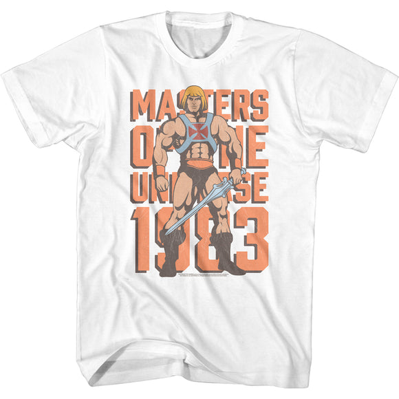 Masters of the Universe 1983 He-Man White T-shirt
