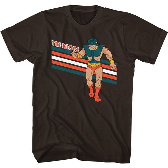 Masters of the Universe Tri-Klops Character Pose Chocolate T-shirt