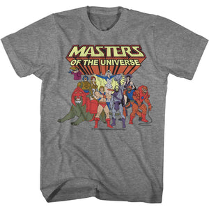 Masters of the Universe Character Photo Grey T-shirt