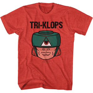 Masters of the Universe Tri-Klops Character Pose Red Heather T-shirt