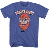 Masters of the Universe Beast Man Character Pose Royal Heather T-shirt