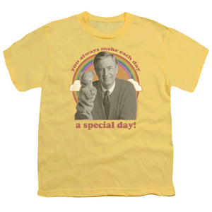 Mister Rogers Kids T-Shirt Special Day Banana Tee - Yoga Clothing for You