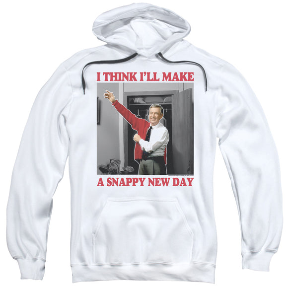 Mister Rogers Hoodie Snappy New Day White Hoody - Yoga Clothing for You