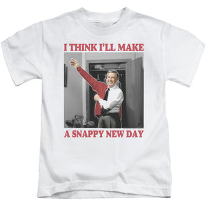 Mister Rogers Boys T-Shirt Snappy New Day White Tee - Yoga Clothing for You