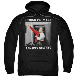 Mister Rogers Hoodie Snappy New Day Black Hoody - Yoga Clothing for You