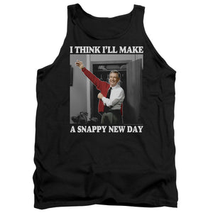 Mister Rogers Tanktop Snappy New Day Black Tank - Yoga Clothing for You