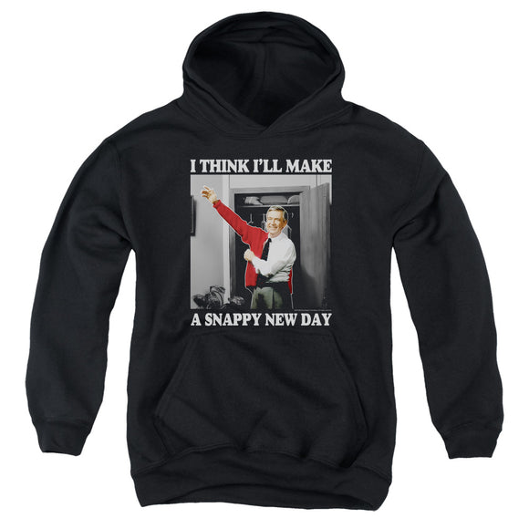Mister Rogers Kids Hoodie Snappy New Day Black Hoody - Yoga Clothing for You