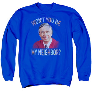 Mister Rogers Sweatshirt Won't You Be My Neighbor Royal Pullover - Yoga Clothing for You