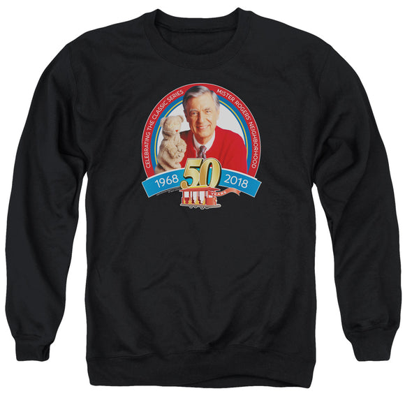 Mister Rogers Sweatshirt 50th Anniversary Black Pullover - Yoga Clothing for You