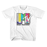 MTV Kids T-Shirt Color Test Card Logo Tee - Yoga Clothing for You