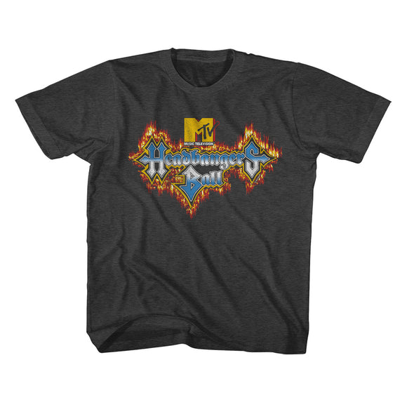 MTV Kids T-Shirt Headbangers Ball Flames Logo Tee - Yoga Clothing for You