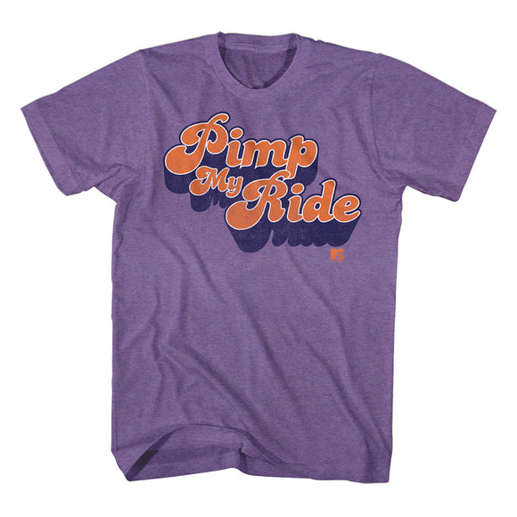 MTV Pimp My Ride Purple Heather T-shirt - Yoga Clothing for You