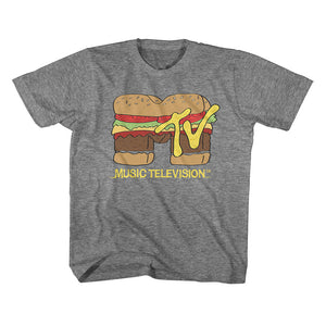 MTV Kids T-Shirt Hamburger Logo Tee - Yoga Clothing for You