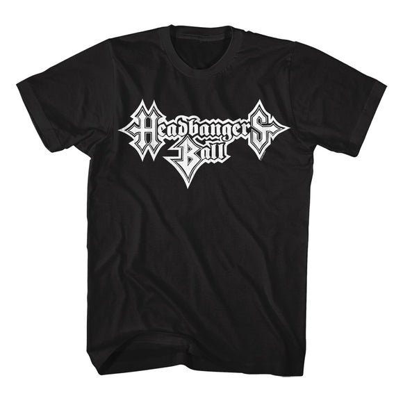 MTV Vintage Headbangers Ball Logo Black T-shirt - Yoga Clothing for You