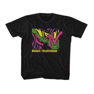 MTV Kids T-Shirt Colorful Leopard and Zebra Logo Tee - Yoga Clothing for You